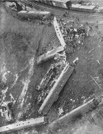 PRR "Red Arrow" Wreck, Photo, 1947